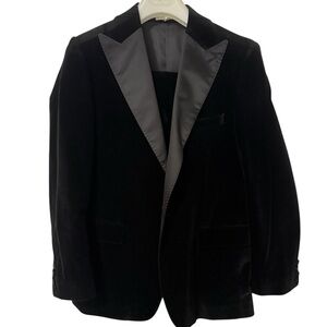 Men's Black Velvet Blazer
